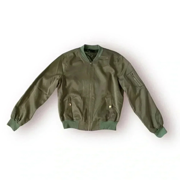 Green privy bomber jacket - Picture 1 of 7